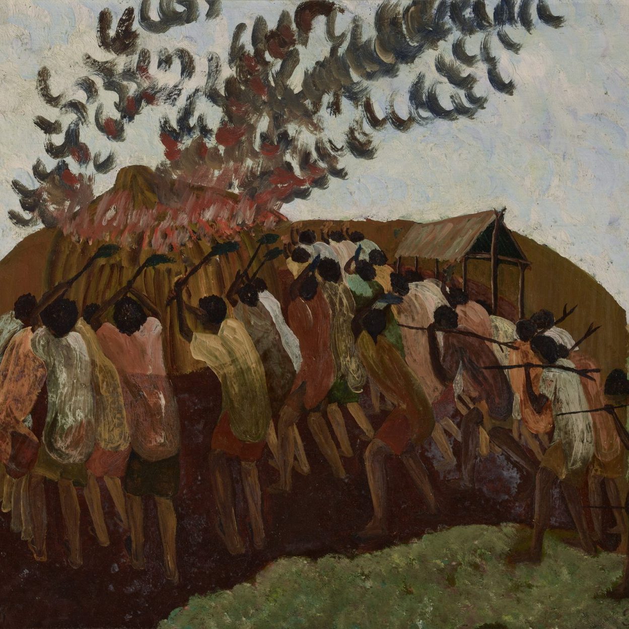 Group of People Around a Hut that's on Fire | Is America Rotten to the Core | Legacy & Impact of Slavery on America