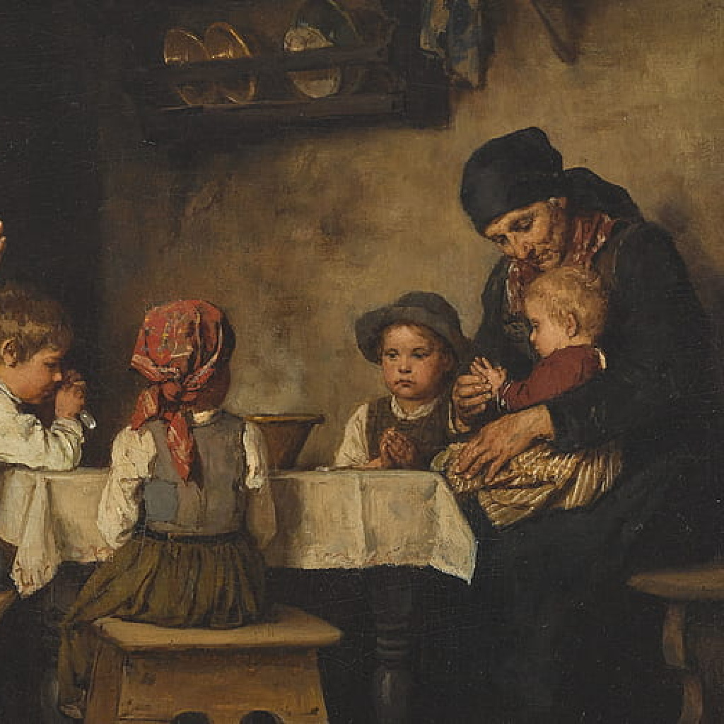 'The grace' by Franz von Defregger | Faith and Family | Tips for Parents: Raising Kids With Faith