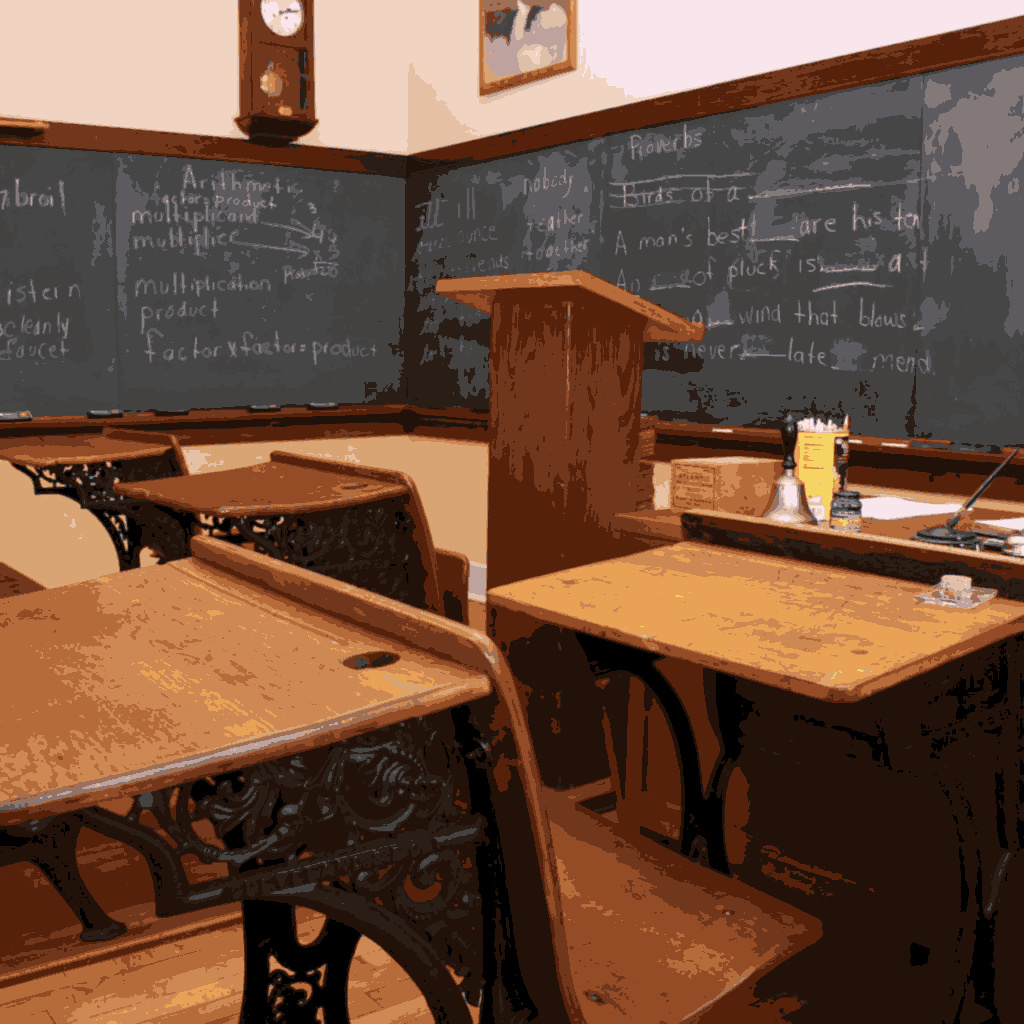 Illustration of Desks in School | Individual Thinking, Conformity, & Democracy in Education | Public Square Magazine | School Conformity in Education | Independence Thinking in Age of Conformity