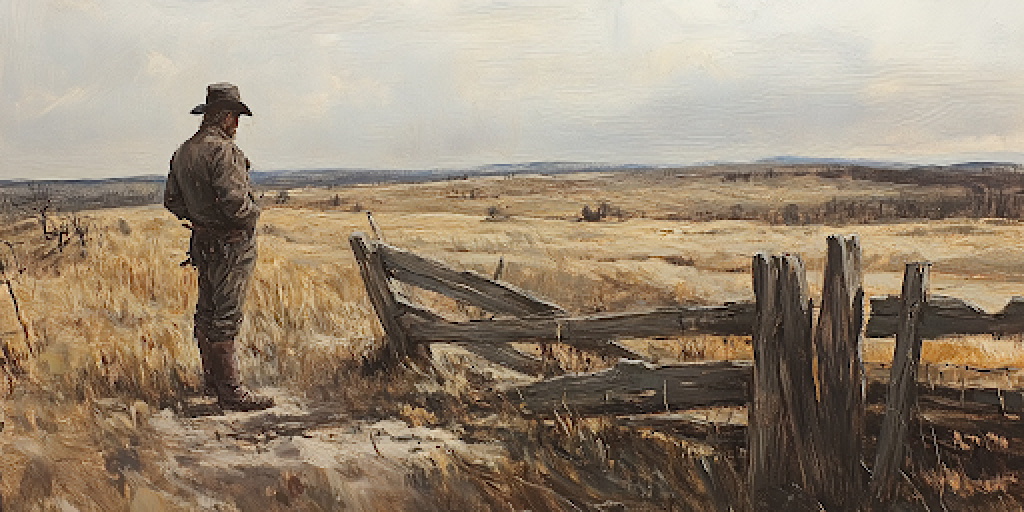 Cowboy Standing in a Field of Yellow Grass | Netflix's American Primeval & History of Brigham Young