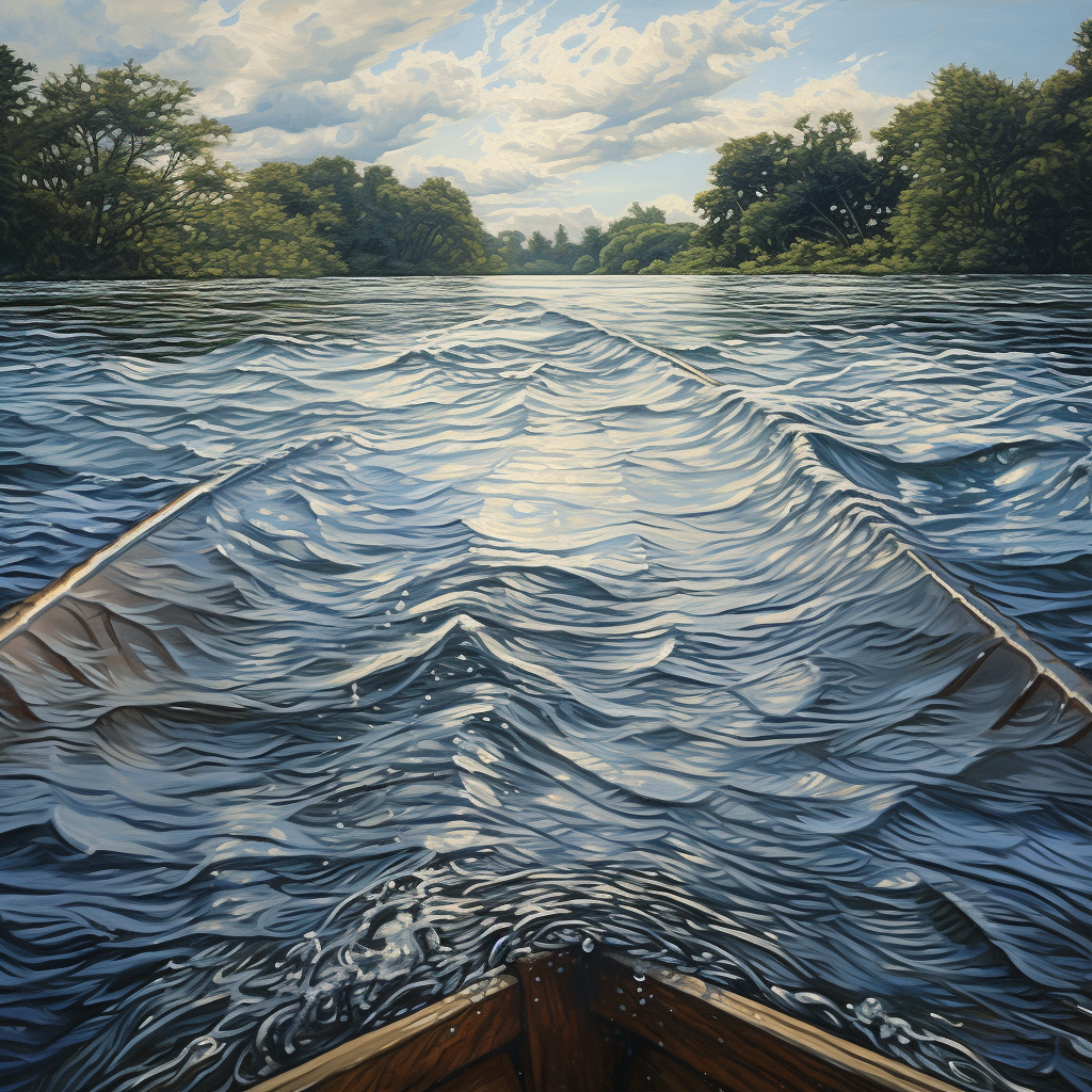 The wake of a boat representing the effects of the Tim Ballard allegations