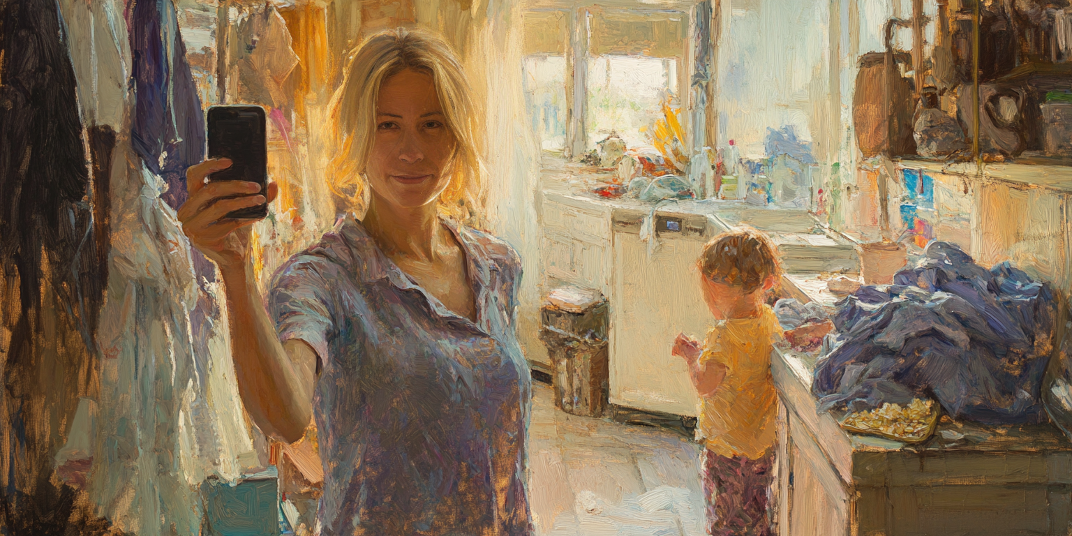 Woman with Blond Hair & Kid in a Messy Kitchen | What Was Ruby Franke's Religion? | Rube Franke: The Obsession w/ a False Image