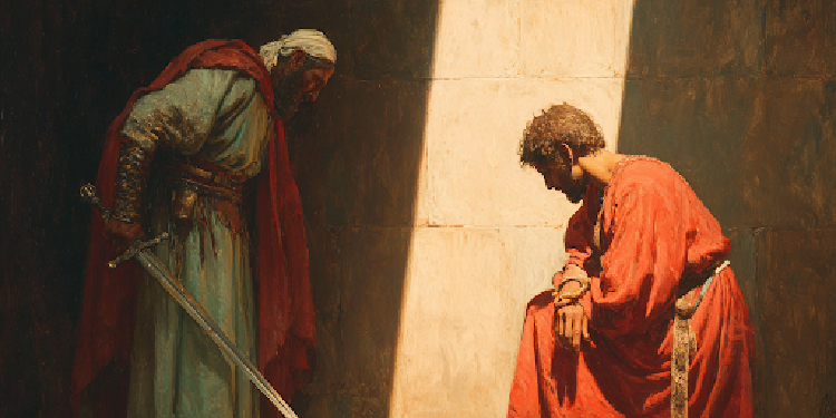 Ammon’s calm before the king reveals how divine courage mediates the one-many tension in faith and policy.