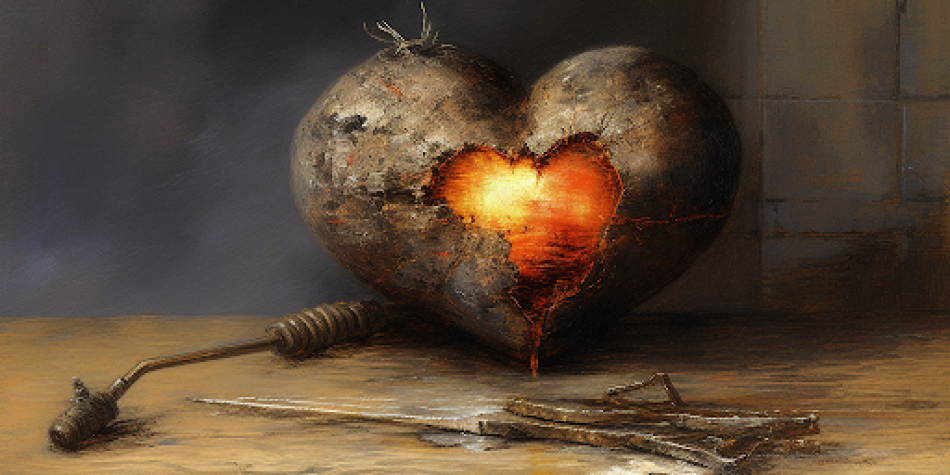 Fire Inside Rustic Broken Heart | Recovering from the Relational Health Crisis of Pornography | Public Square Magazine | Misogyny Porn | Empathy Training